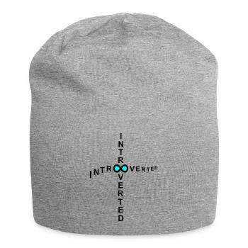 introvert - Jersey Beanie - heather grey - Front
