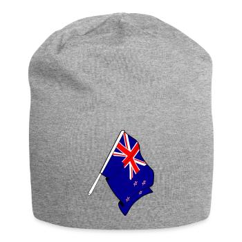 Drapeau néo-zélandais - Bonnet en jersey - gris chiné - Devant