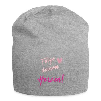 SUIS TON CŒUR Imprimer - Bonnet en jersey - gris chiné - Devant