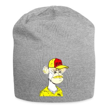 Bonnet de la Rebelle de la rue des singes - Bonnet en jersey - gris chiné - Devant