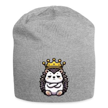 Igel Igelliebhaber Igelbesitzer Igelhalter Stachel - Jersey-Beanie - Grau meliert - Vorne