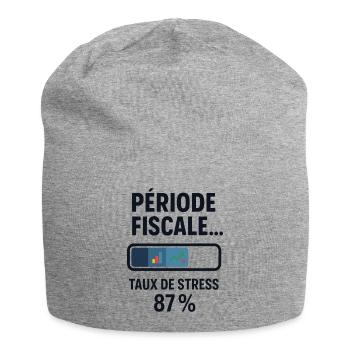 Geschäftszeitraum: langsames Laden, schneller Kaffee - Jersey-Beanie - Grau meliert - Vorne