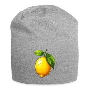 lemon - Jersey Beanie - heather grey - Front