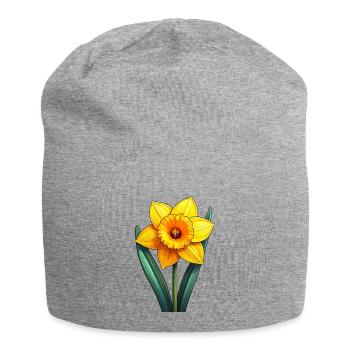 Daffodil / Daffodil - Jersey Beanie - heather grey - Front