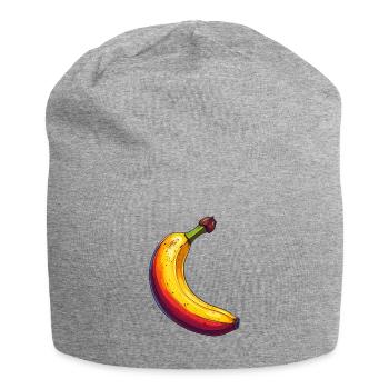 banane - Bonnet en jersey - gris chiné - Devant