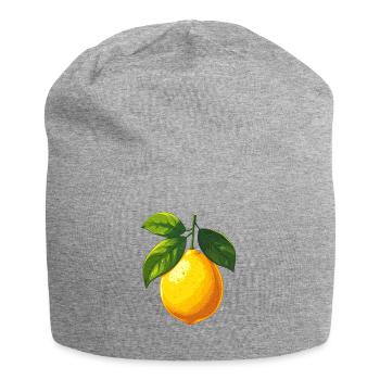 lemon - Jersey Beanie - heather grey - Front