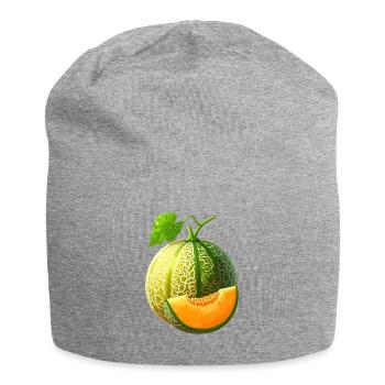 melon miel - Bonnet en jersey - gris chiné - Devant