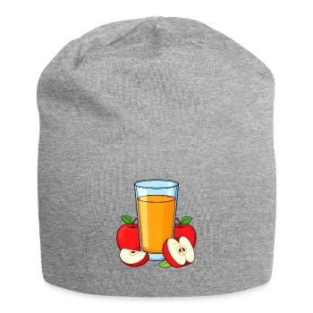 apple juice - Jersey Beanie - heather grey - Front