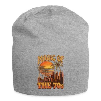 Amour des années 70 - Bonnet en jersey - gris chiné - Devant