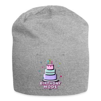 birthday cake birthday - Jersey Beanie - heather grey - Front