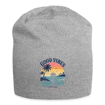 Vibes High Tides Sunset - Jersey Beanie - heather grey - Front