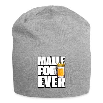 Malle For Ever Bierkrug Krone - Jersey-Beanie - Grau meliert - Vorne