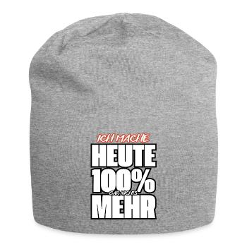 Ich Mache Heute 100% Nichts Mehr - Jersey-Beanie - Grau meliert - Vorne