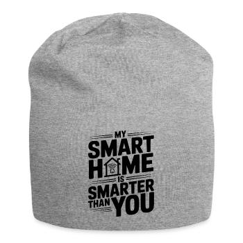 Mein Smart Home ist intelligenter als du - Jersey-Beanie - Grau meliert - Vorne