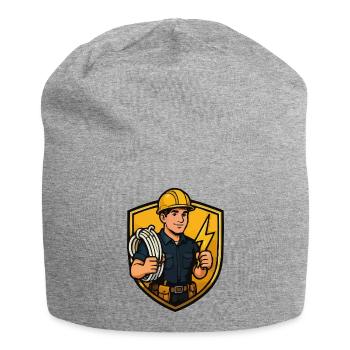 Icône de foudre ouvrier du bâtiment - Bonnet en jersey - gris chiné - Devant