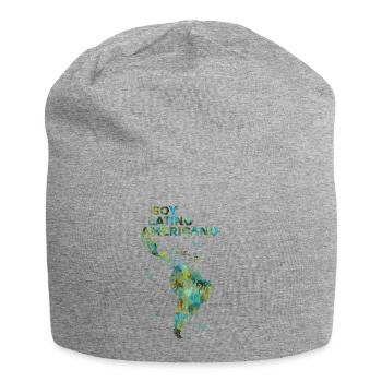 Soy Latino Americano Map Pride - Jersey Beanie - heather grey - Front