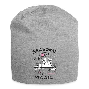 Dead Unicorn: Seasonal Magic on the Beach - Jersey Beanie - heather grey - Front