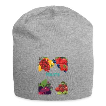 Fruits Colorés - Thème Tropical - Bonnet en jersey - gris chiné - Devant