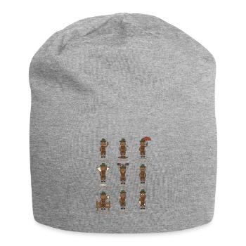SAUguad bis SAUstark Bayerisches Wildschwein Funny - Jersey-Beanie - Grau meliert - Vorne