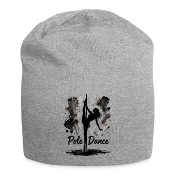 Pole Dance Silhouette – Aesthetic Art - Jersey Beanie - heather grey - Front