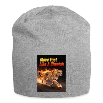 Gepardenschnell Feuerlauf - Jersey-Beanie - Grau meliert - Vorne