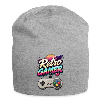 Retro Gamer Neon - Jersey Beanie - heather grey - Front