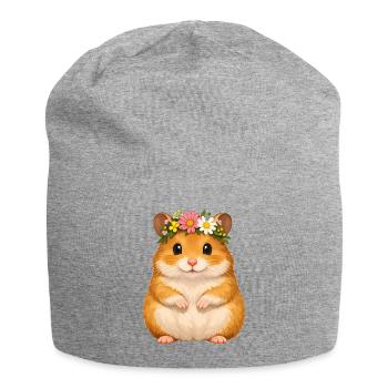 golden hamster - Jersey Beanie - heather grey - Front