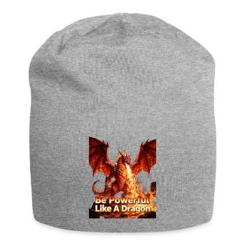 Be as powerful as a dragon - Jersey Beanie - heather grey - Front
