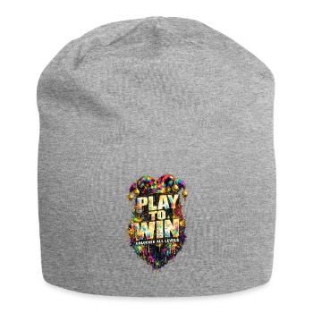 Play to Win Color Burst - Jersey Beanie - heather grey - Front