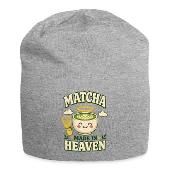 Matcha Made in Heaven - Jersey Beanie - heather grey - Front