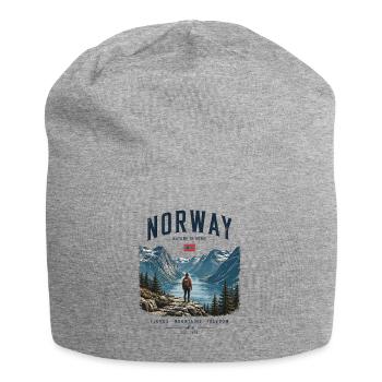 NORWAY Nature is home - Jersey Beanie - heather grey - Front