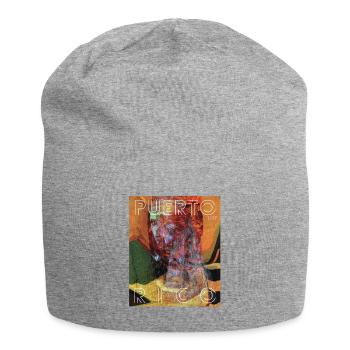 Puerto Rico 1987 Retro Collage - Jersey Beanie - heather grey - Front