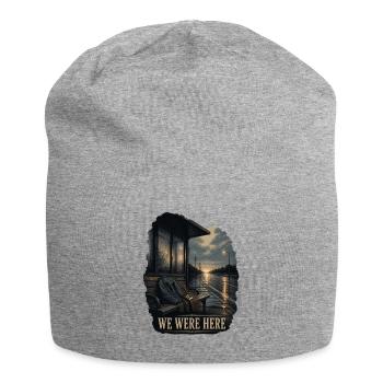 Wir waren hier - Jersey-Beanie - Grau meliert - Vorne