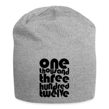 1312-2 - Jersey-Beanie - Grau meliert - Vorne