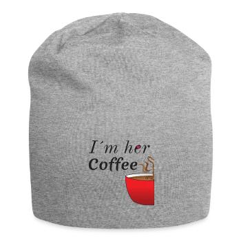 Comme le café et le lait - Café partenaire chemise couple - Bonnet en jersey - gris chiné - Devant