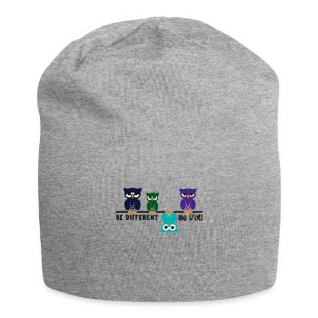 Be different be you - Jersey Beanie - heather grey - Front