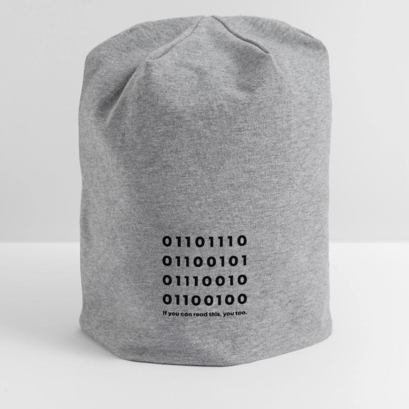 Binary Code Nerd Jersey Beanie