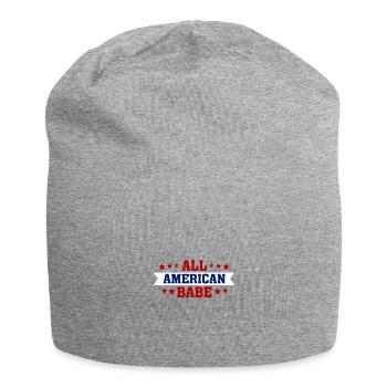 All American Babe Amerikaner Einwohner USA Amerika - Jersey-Beanie - Grau meliert - Vorne