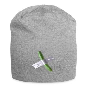 Art du concombre - Bonnet en jersey - gris chiné - Devant