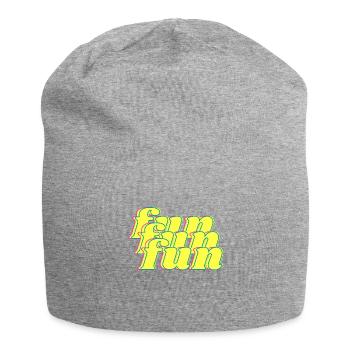 fun - Bonnet en jersey - gris chiné - Devant
