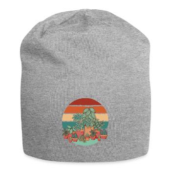 Plantes rétro Jardin Fleurs Jardinier Dames - Bonnet en jersey - gris chiné - Devant