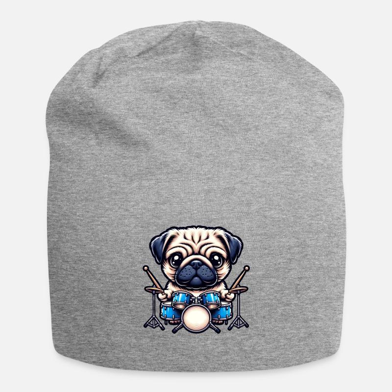 Conception cool de batteur Carlin - Bonnet en jersey - gris chiné