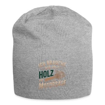 Ich Brauche Nur Holz Und Meine Motorsäge - Jersey-Beanie - Grau meliert - Vorne