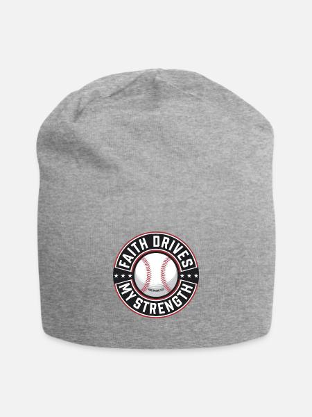 Ich Kann Alles Durch Christus Baseball Christ - Jersey-Beanie - Grau meliert