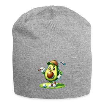 Lustige Golf Avocado Bereit Für Ein Tee Time - Jersey-Beanie - Grau meliert - Vorne