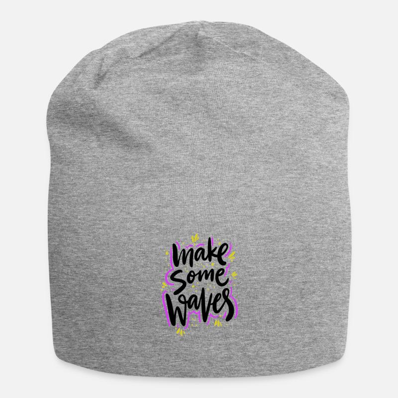 WAVES - Jersey Beanie - heather grey
