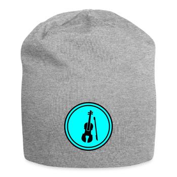 Violin icon icon - Jersey Beanie - heather grey - Front
