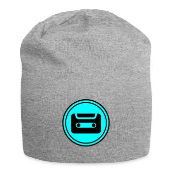 Kassette Symbol - Jersey-Beanie - Grau meliert - Vorne
