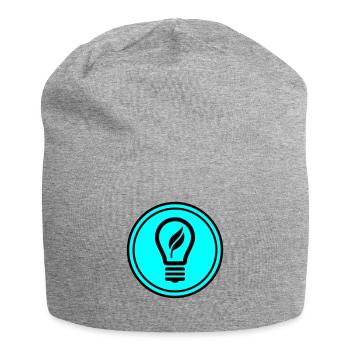 Light bulb icon - Jersey Beanie - heather grey - Front