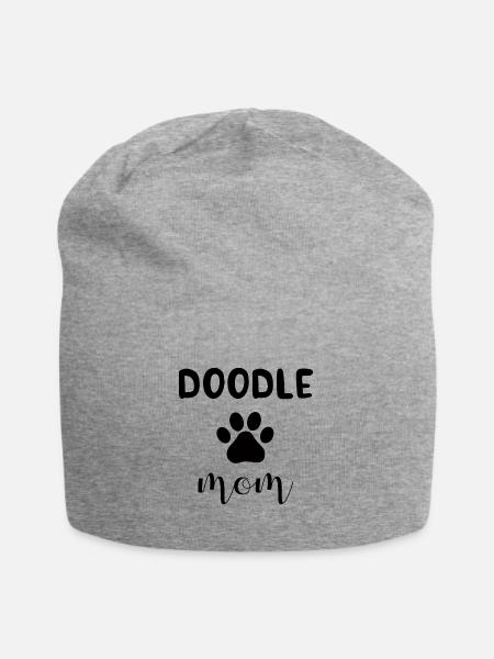 Doodle Mom - Jersey-Beanie - Grau meliert